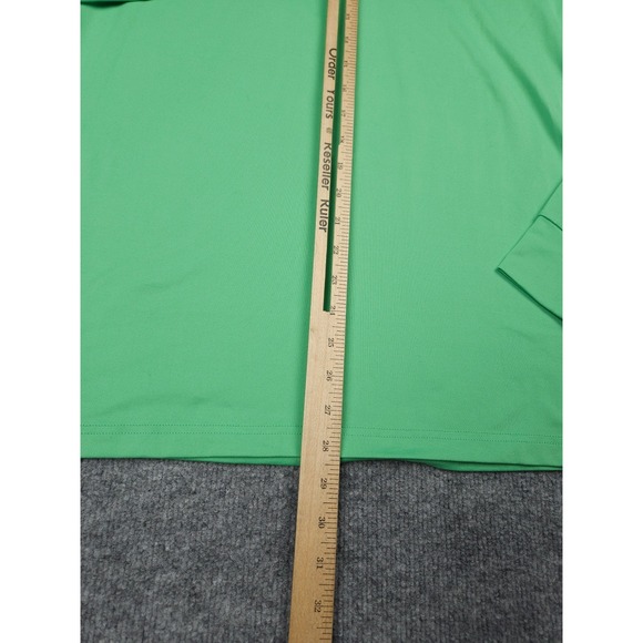 Polo Golf Ralph Lauren Performance 1/4 Zip Mens XL Green Stretch Pullover Logo - Picture 8 of 12